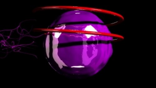 Abstract Purple 3D Motion Background (Royalty Free)