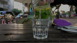 Alamy Stock Video, Glass, Container, Water Jug, Drink, Bottle