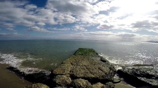 Animated Background Video, Cape, Ocean, Sea, Promontory, Beach