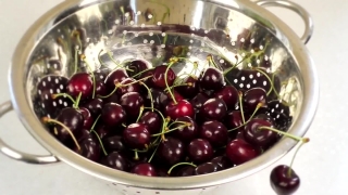 Bacteria Stock Footage, Bing Cherry, Sweet Cherry, Cherry, Fruit, Berry