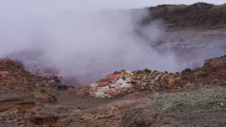 Bank Stock Footage, Volcano, Mountain, Geological Formation, Spring, Hot Spring
