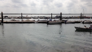 Blackbox Stock Video, Marina, Pier, Boat, Sea, Water