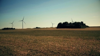 Cool Background Video Loops, Turbine, Sky, Field, Landscape, Farm