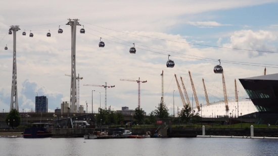 Crane, Waterfront, Sky, Lifting Device, Ship, Device