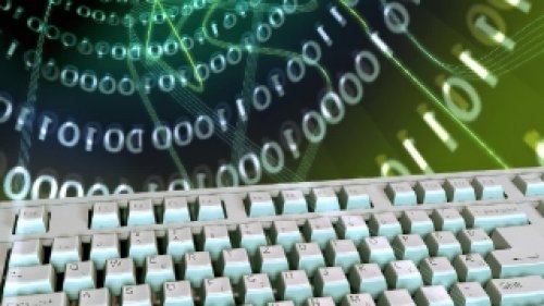 Digital Binary Keyboard VJ Loop (No Copyright)