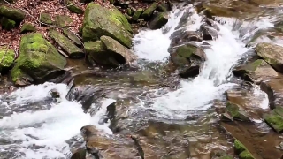 Free Footage , River, Water, Waterfall, Stream, Rock
