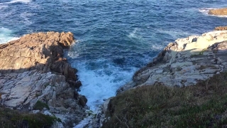 Free Rocket Stock Video, Promontory, Natural Elevation, Geological Formation, Ocean, Sea