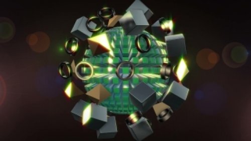 Futuristic 3D Cube Animation (Free Loop)