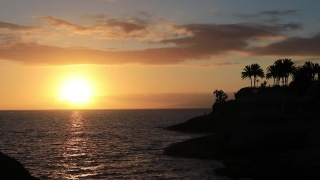 Silhouette Stock Footage, Sun, Ocean, Sunset, Sea, Beach