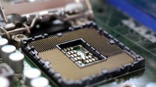 Stock Footage For Sale, Microprocessor, Chip, Semiconductor Device, Conductor, Central Processing Unit
