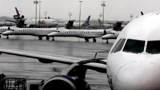 Stock Vertical Video, Airport, Aircraft, Airplane, Plane, Airfield