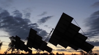 Video Background Footage, Solar Dish, Reflector, Device, Sky, Architecture
