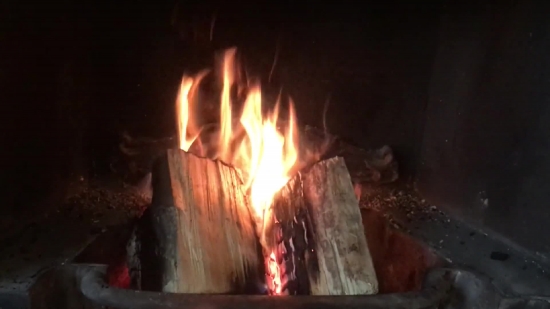 Video Clip For Vlog No Copyright, Fireplace, Fire, Flame, Heat, Burn