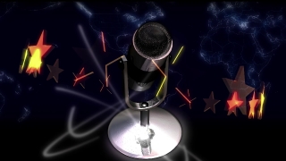 Background Animation Video, Microphone, Lamp, Spotlight, Glass, 3d