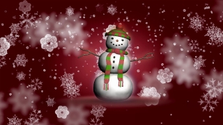 No Copyright Stock Footage Hd, Snowman, Figure, Snow, Winter, Holiday