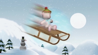Video Website Background, Winter, Snow, Holiday, Person, Happy